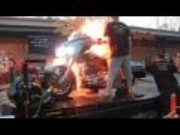 Video: Harley Plus Nitrous = Human Torch! Video: Harley Plus Nitrous = Human Torch!